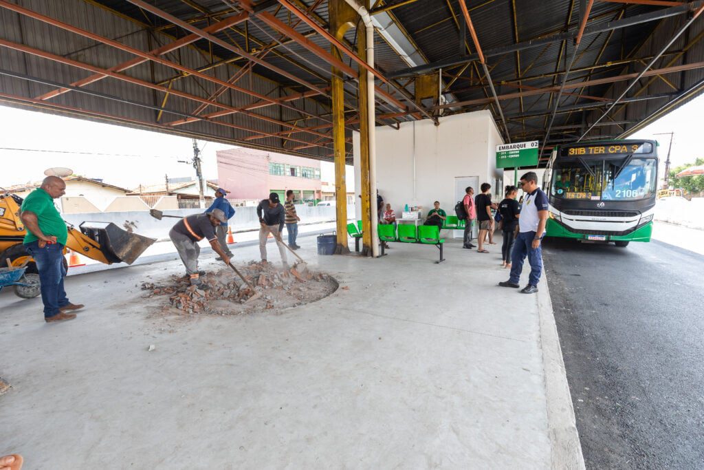 Terminal do CPA 3, em Cuiabá, recebe melhorias estruturais para ampliar conforto e mobilidade