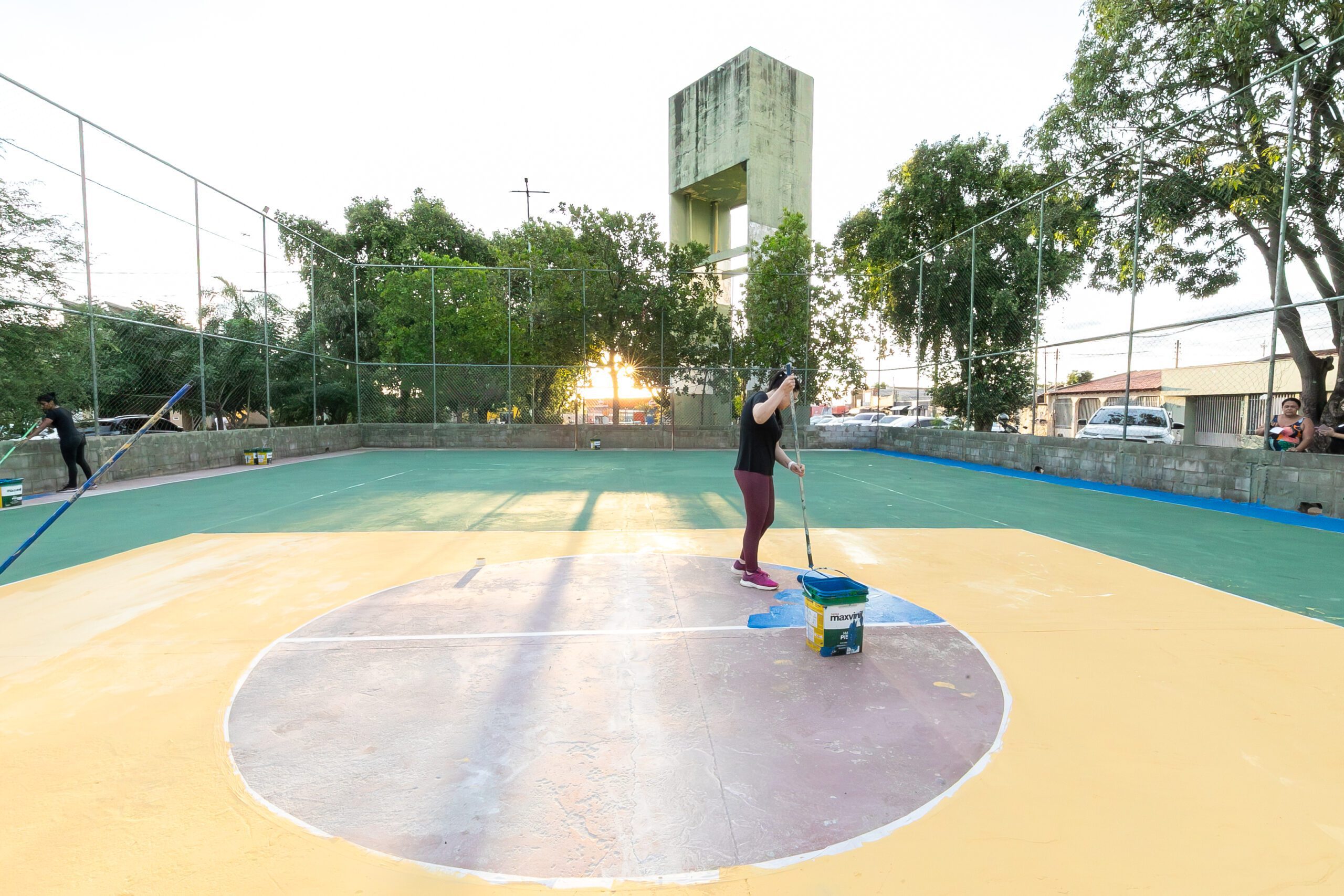 Revitalização de quadras fortalece esporte, convivência e pertencimento no Parque Cuiabá